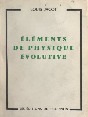 cover image of Éléments de physique évolutive